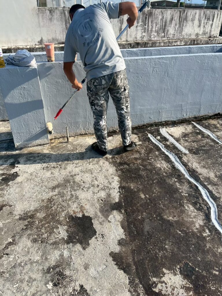 壯圍鄉屋頂防水工程施工照片
