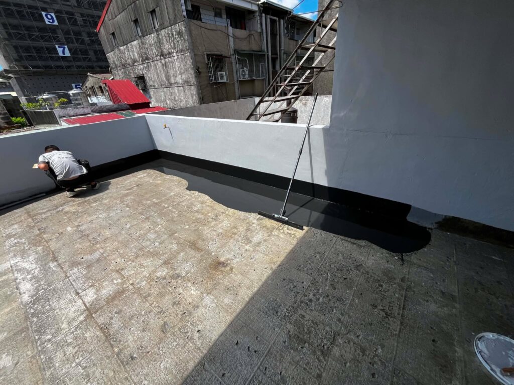 屋頂露臺防水工程施工照片